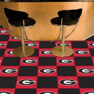 Georgia Bulldogs Team Carpet Tiles