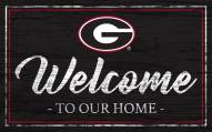 Georgia Bulldogs Team Color Welcome Sign