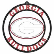 Georgia Bulldogs Team Logo Cutout Door Hanger