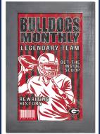 Georgia Bulldogs Team Monthly 11" x 19" Framed Sign