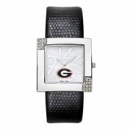 Georgia Bulldogs Women's Glamour Leather Watch