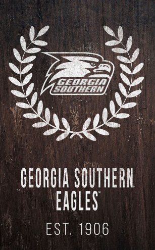 Georgia Southern Eagles 11&quot; x 19&quot; Laurel Wreath Sign