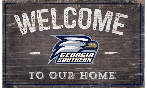 Georgia Southern Eagles 11&quot; x 19&quot; Welcome to Our Home Sign