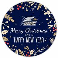 Georgia Southern Eagles 12" Merry Christmas & Happy New Year Sign