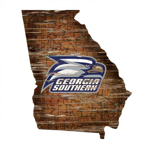 Georgia Southern Eagles 12&quot; Roadmap State Sign