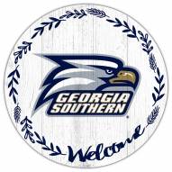 Georgia Southern Eagles 12" Welcome Circle Sign