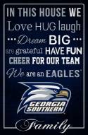 Georgia Southern Eagles 17" x 26" In This House Sign
