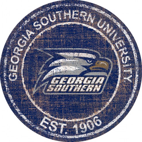 Georgia Southern Eagles 24&quot; Heritage Logo Round Sign