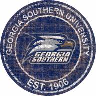 Georgia Southern Eagles 24" Heritage Logo Round Sign