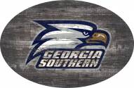 Georgia Southern Eagles 46" Distressed Wood Oval Sign