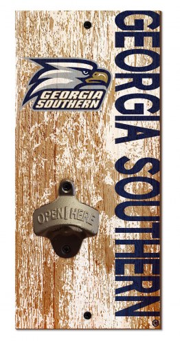 Georgia Southern Eagles 6&quot; x 12&quot; Distressed Bottle Opener