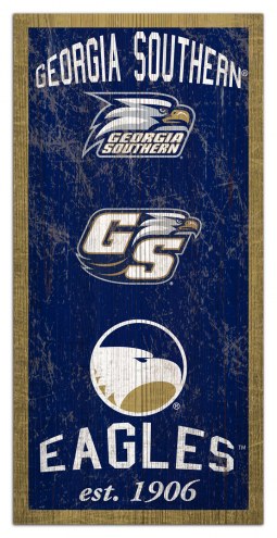 Georgia Southern Eagles 6&quot; x 12&quot; Heritage Sign