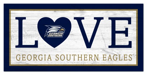 Georgia Southern Eagles 6&quot; x 12&quot; Love Sign