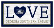 Georgia Southern Eagles 6" x 12" Love Sign