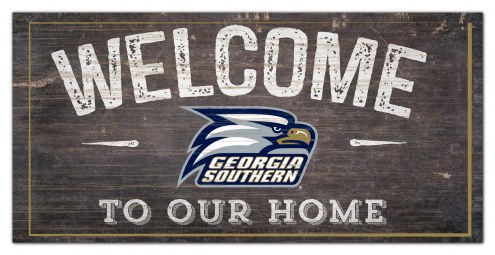 Georgia Southern Eagles 6&quot; x 12&quot; Welcome Sign