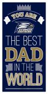 Georgia Southern Eagles Best Dad in the World 6" x 12" Sign