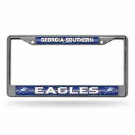 Georgia Southern Eagles Chrome Glitter License Plate Frame