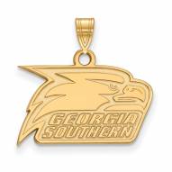 Georgia Southern Eagles College Sterling Silver Gold Plated Small Pendant