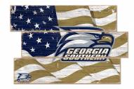 Georgia Southern Eagles Flag 3 Plank Sign