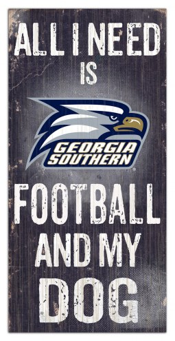 Georgia Southern Eagles Football & My Dog Sign
