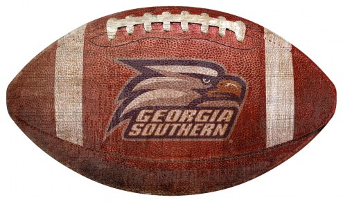 Georgia Southern Eagles Football Shaped Sign