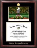 Georgia Southern Eagles Gold Embossed Diploma Frame with Campus Images Lithograph