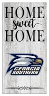 Georgia Southern Eagles Home Sweet Home Whitewashed 6" x 12" Sign