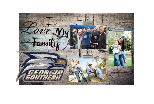 Georgia Southern Eagles I Love My Family Clip Frame