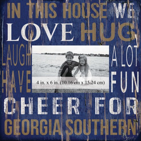 Georgia Southern Eagles In This House 10&quot; x 10&quot; Picture Frame