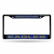 Georgia Southern Eagles Laser Black License Plate Frame