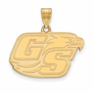 Georgia Southern Eagles NCAA Sterling Silver Gold Plated Medium Pendant