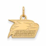 Georgia Southern Eagles Sterling Silver Gold Plated Extra Small Pendant
