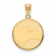 Georgia Southern Eagles Sterling Silver Gold Plated Large Pendant
