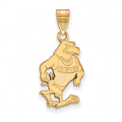 Georgia Southern Eagles Sterling Silver Gold Plated Large Pendant