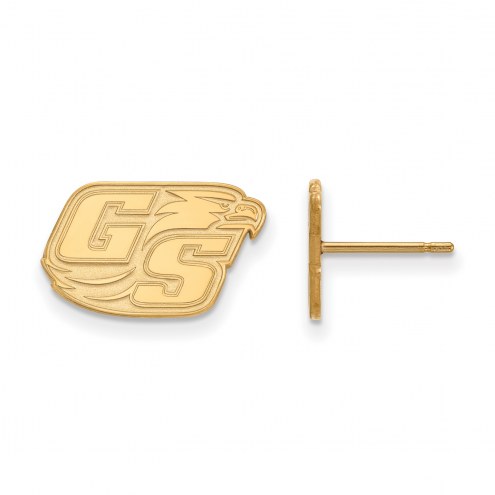Georgia Southern Eagles Sterling Silver Gold Plated Small Post Earrings
