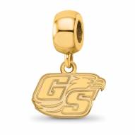 Georgia Southern Eagles Sterling Silver Gold Plated Extra Small Dangle Bead