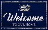 Georgia Southern Eagles Team Color Welcome Sign