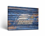 Georgia Southern Eagles Weathered Canvas Wall Art