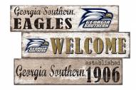 Georgia Southern Eagles Welcome 3 Plank Sign