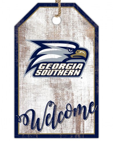 Georgia Southern Eagles Welcome Team Tag 11&quot; x 19&quot; Sign