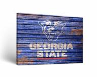 Georgia State Panthers Weathered Canvas Wall Art