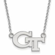 Georgia Tech Yellow Jackets Sterling Silver Small Pendant Necklace
