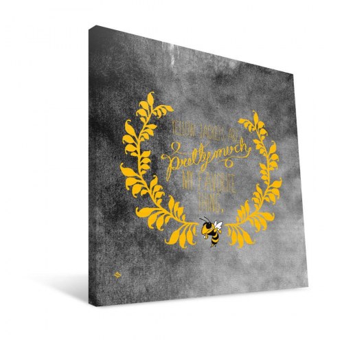 Georgia Tech Yellow Jackets 12&quot; x 12&quot; Favorite Thing Canvas Print