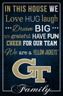 Georgia Tech Yellow Jackets 17" x 26" In This House Sign