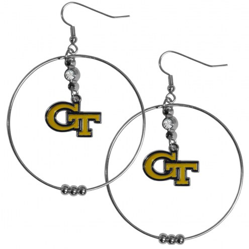 Georgia Tech Yellow Jackets 2&quot; Hoop Earrings