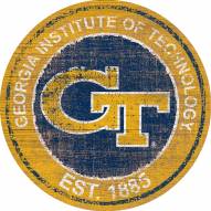 Georgia Tech Yellow Jackets 24" Heritage Logo Round Sign