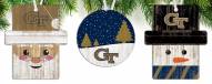 Georgia Tech Yellow Jackets 3-Pack Christmas Ornament Set