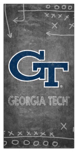 Georgia Tech Yellow Jackets 6&quot; x 12&quot; Chalk Playbook Sign