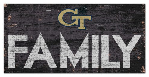 Georgia Tech Yellow Jackets 6&quot; x 12&quot; Family Sign