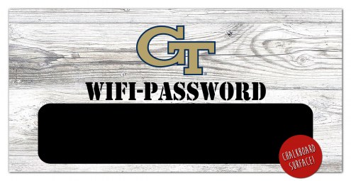 Georgia Tech Yellow Jackets 6&quot; x 12&quot; Wifi Password Sign